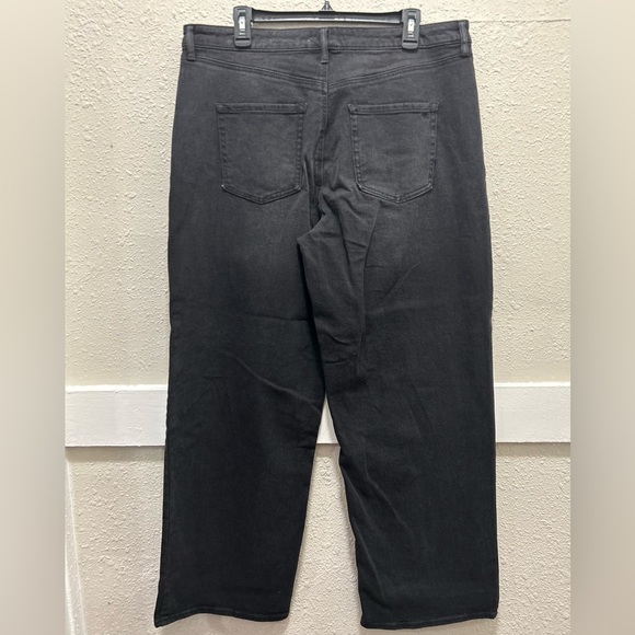 Jessica Simpson Relaxed Wide Straight Leg Dark Wash Size 32 - Picture 2 of 5